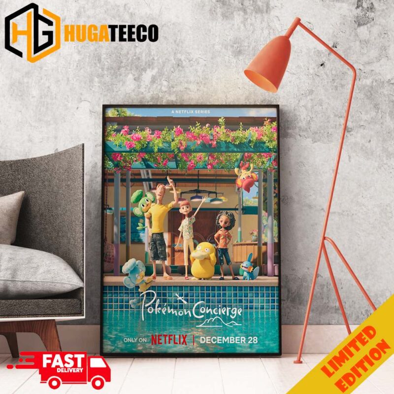 New Poster For Pokemon Concierge A Stream Netflix Series Poster Canvas