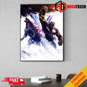 New Textless Poster Movie For Godzilla x Kong The New Empire Home Decoration Poster Canvas