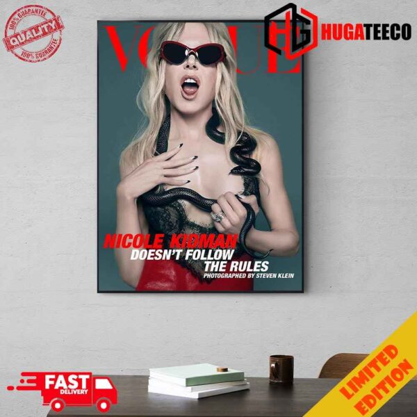 Nicole Kidman Covers The Lastest Issue Of Vogue Australia Home Decoration Poster Canvas