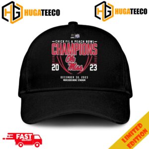 Ole Miss Rebels 2023 Chick-fil-A Peach Bowl Champions Merchandise Hat-Cap