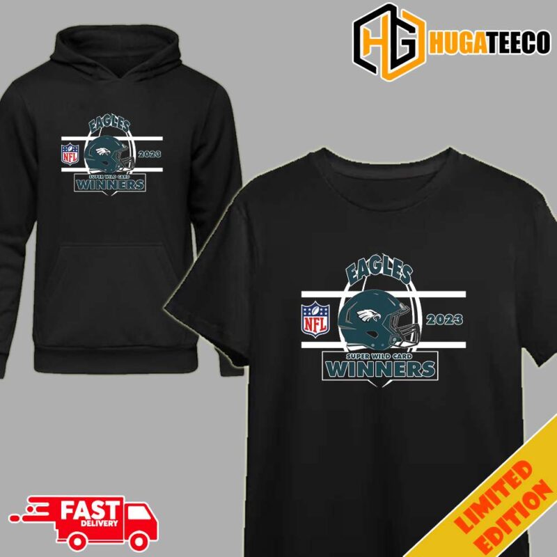 Philadelphia Eagles Wild Card Champions Season 2023-2024 NFL Divisional Helmet Winners T-Shirt Hoodie