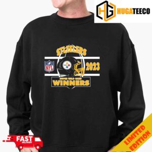 Pittsburgh Steelers AFC Wild Card Champions Season 2023-2024 NFL Divisional Helmet Winners T-Shirt Hoodie