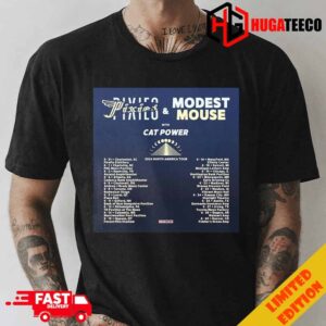 Pixies And Modest Mouse With Cat Power 2024 North American Tour Live Nation Schedule Lists Fan Gifts T-Shirt