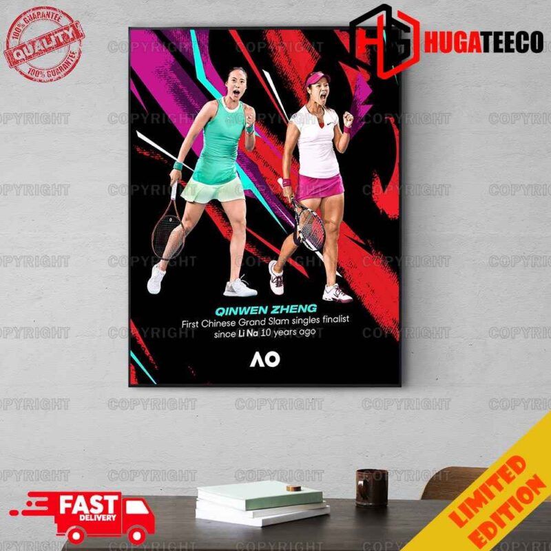 Qinwen Zheng First Chinese Grand Slam Singles Finalist Since Li Na 10 Years Ago Aus Open 2024 Home Decoration Poster Canvas