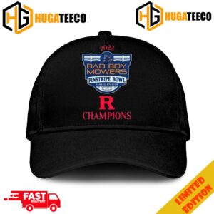 Rutgers Scarlet Knights 2023 Bad Boy Mowers Pinstripe Bowl Champions Logo Merchandise Hat-Cap