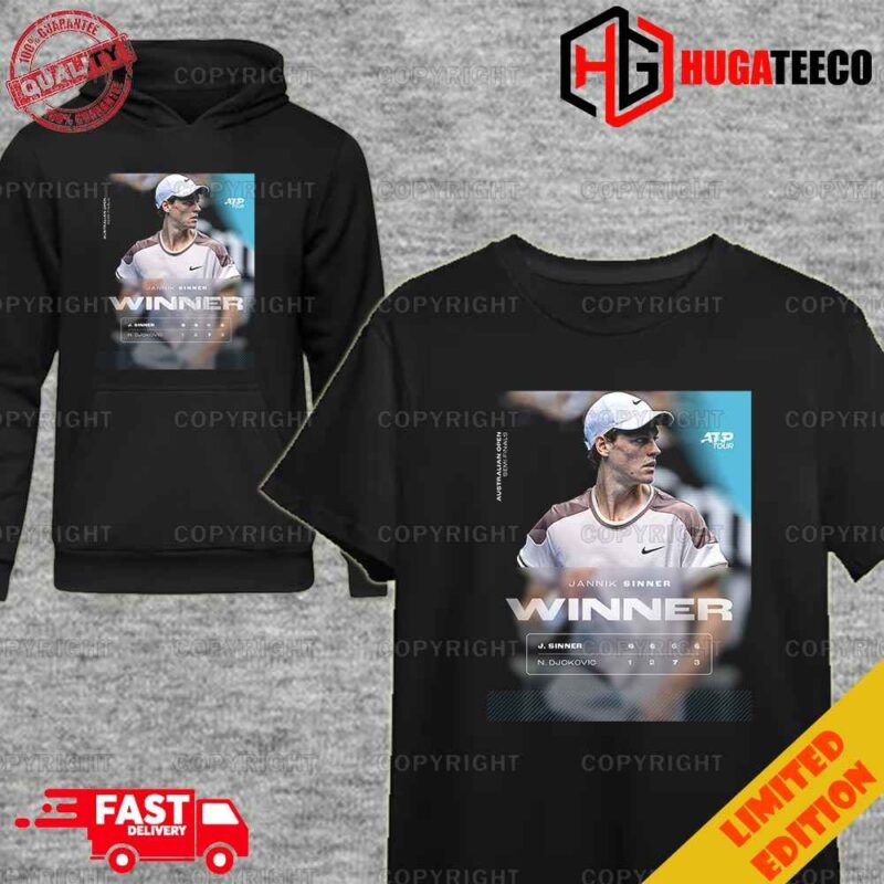 SIN-SATIONAL Jannik Sinner Dismisses Novak Djokovic To Book A Spot In His First Grand Slam Final ATP Tour Aus Open 2024 Unique T-Shirt Hoodie
