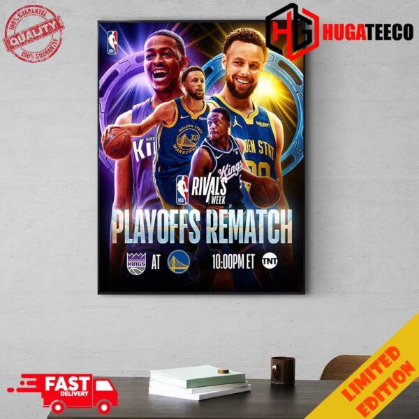 Sacramento Kings Vs Golden State Warriors Playoffs Rematch X NBA Rivals Week Home Decoration Poster Canvas