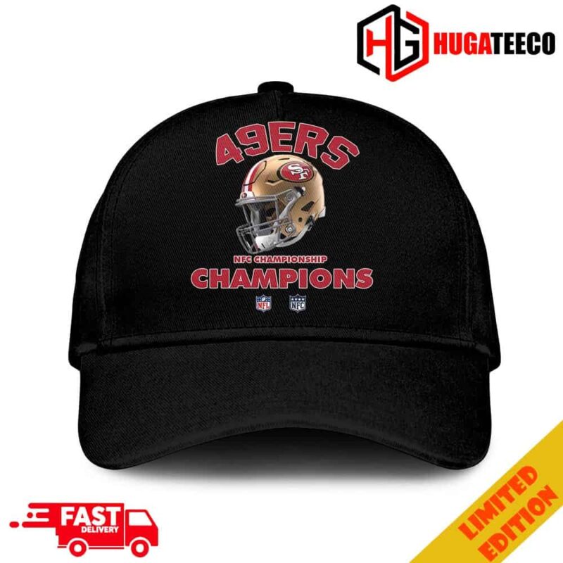 San Francisco 49ers NFC Championship Season 2023-2024 NFL Super Bowl LVII Merchandise Helmet Winners Hat-Cap
