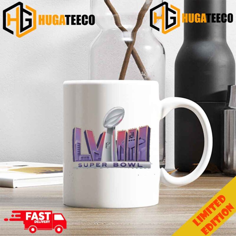 Super Bowl LVIII Trophy Dimension NFL Merchandise Ceramic Mug