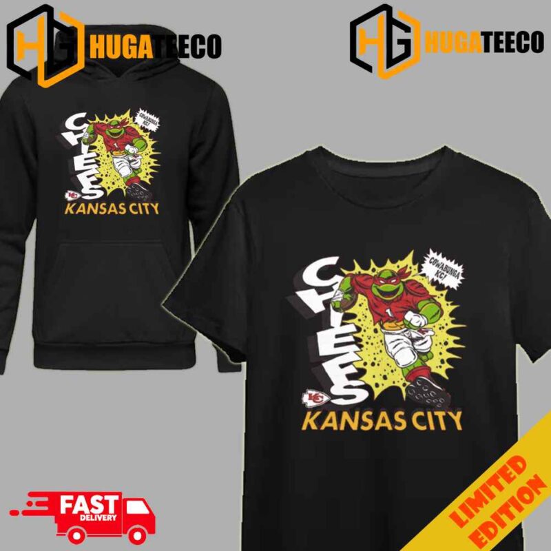 TMNT Raphael x Kansas City Chiefs Homage Merchandise T-Shirt Long Sleeve Hoodie