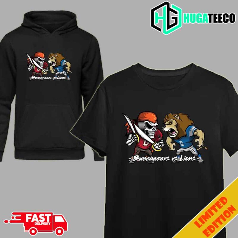 Tampa Bay Buccaneers vs Detroit Lions NFC Divisional NFL Playoffs Season 2023-2024 Mascot T-Shirt Hoodie