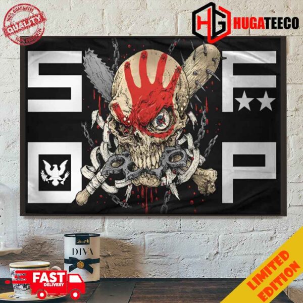 The Five Finger Death Punch Warhead Flag  Home Decoration Poster Canvas