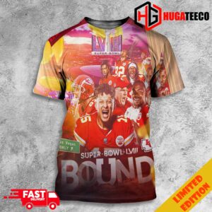 The Kansas City Chiefs Are Heading To Super Bowl LVIII NFL Merchandise 3D All Over Print T-Shirt