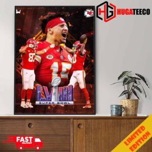 The Kansas City Chiefs Become Champion Of AFC Championship 2023-2024 And Headed To Super Bowl LVIII NFL Poster Canvas