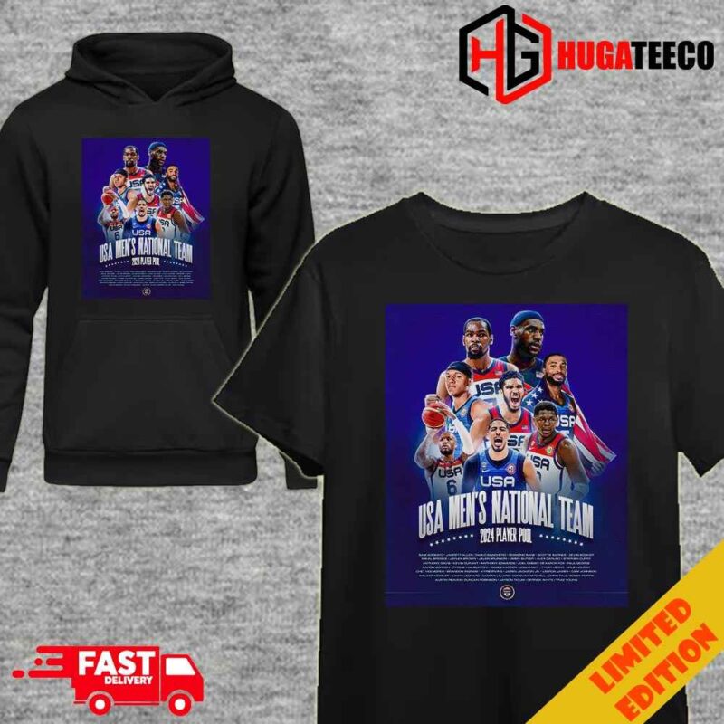 The Paris Player Pool USA Men’s National Team Members Name Lists Unisex T-Shirt Hoodie