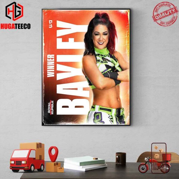 The Role Model Is Headed To Wrestle Mania WWE Royal Rumble Winner Pamela Rose Martinez AKA Bayley Home Decor Poster Canvas