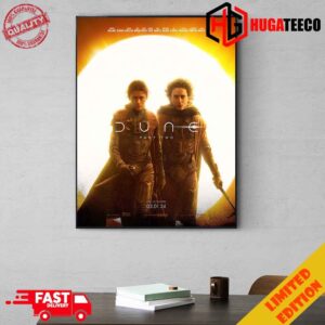 Timothee Chalamet And Zendaya In New Poster For Dune Part Two On March 1 Home Decoration Poster Canvas