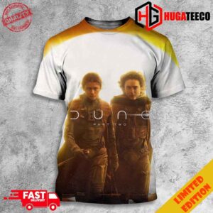 Timothee Chalamet And Zendaya In New Poster For Dune Part Two On March 1 Unisex 3D T-Shirt