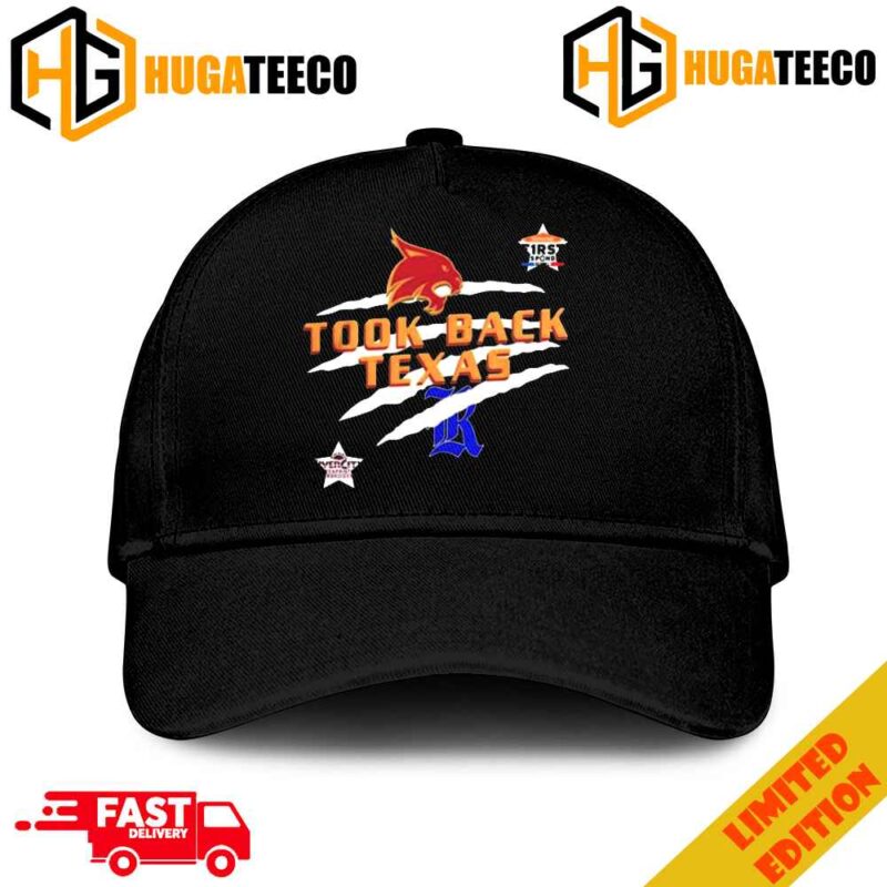 Took Back Texas State Bobcats Win Rice Owls 2023 First Responder Bowl Merchandise Hat-Cap