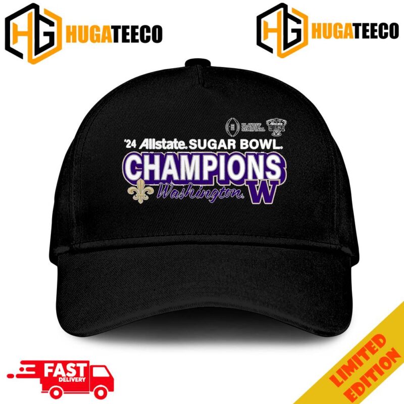 Washington Huskies College Football Playoff 2024 Sugar Bowl Champions Superior Ability Merchandise Hat-Cap