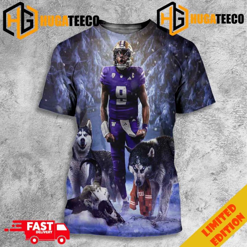 Washington Huskies Ice Texas In The Sugar Bowl CFP Final Season 2023-2024 3D Merchandise T-Shirt