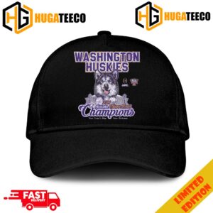 Washington Huskies Sugar Bowl Champions Season 2023-2024 College Football Playoffs Mascot Logo Merchandise Hat-Cap