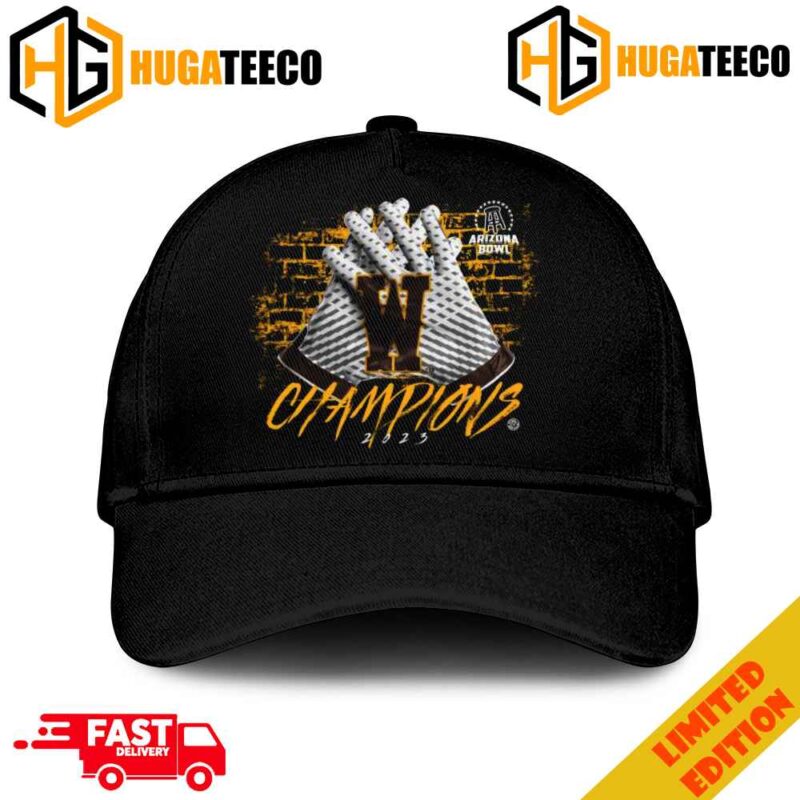 Wyoming Cowboys 2023 Arizona Bowl Champions Gloves Fan Gifts Merchandise Hat-Cap