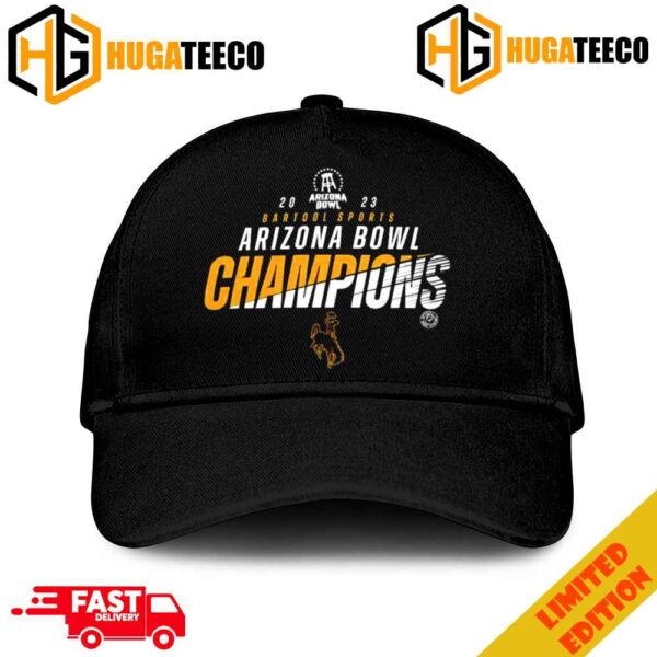 Wyoming Cowboys 2023 Arizona Bowl Champions Logo Fan Gifts Merchandise Hat-Cap