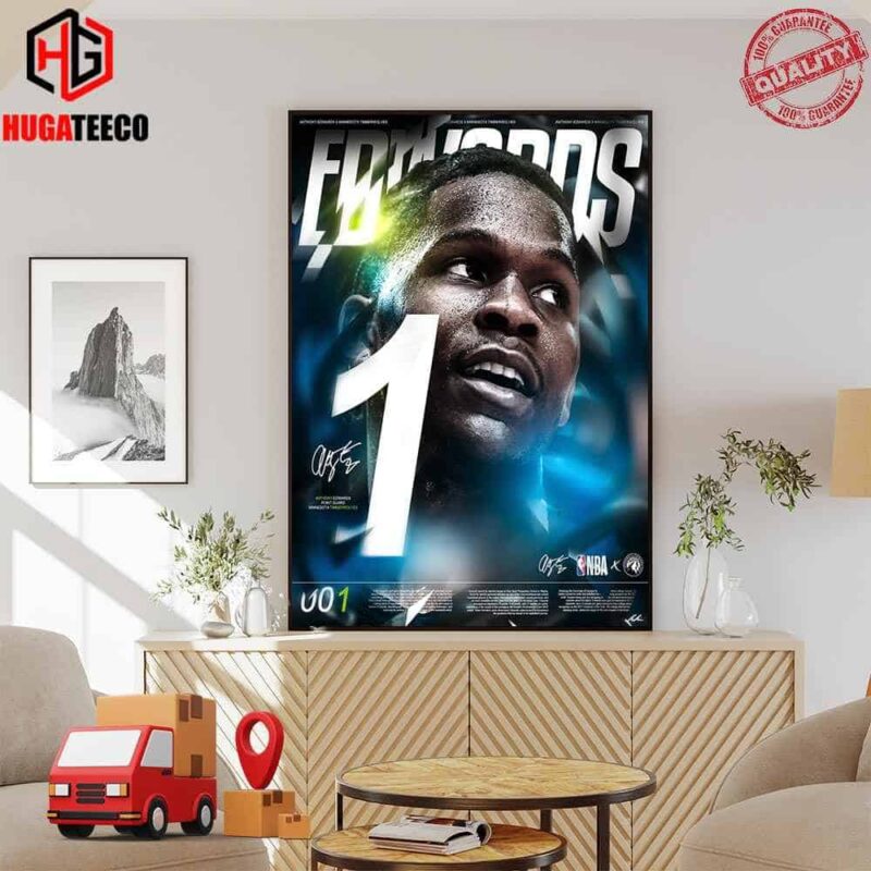 01 Anthony Dalton Edwards Ant-Man Minnesota Timberwolves National Basketball Association NBA Poster Canvas