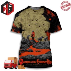 22nd February 2024 The Hordern Pavilion Sydney Night Two at 9pm Queen Of The Stone Age 3D t-Shirt