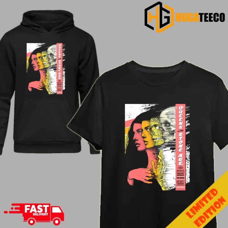 Adelaide Let’s Cut Loose Queens Of The Stone Age 2024 Adelaide Australia The Drive 13th February The End Is Nero T-Shirt Hoodie