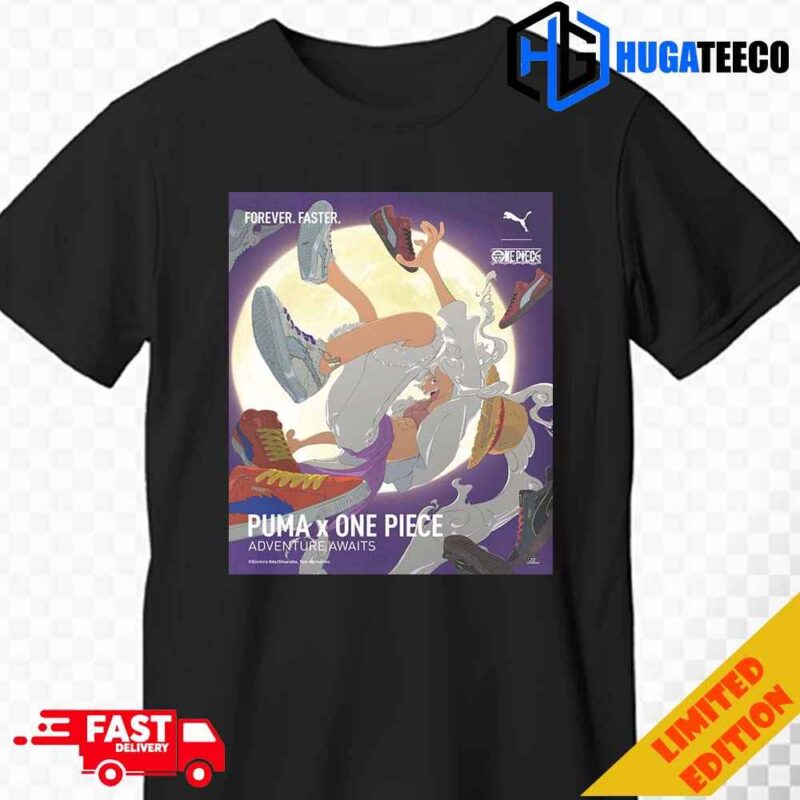 Adventure Awaits One Piece X Puma Collab Shoes Unisex T-Shirt