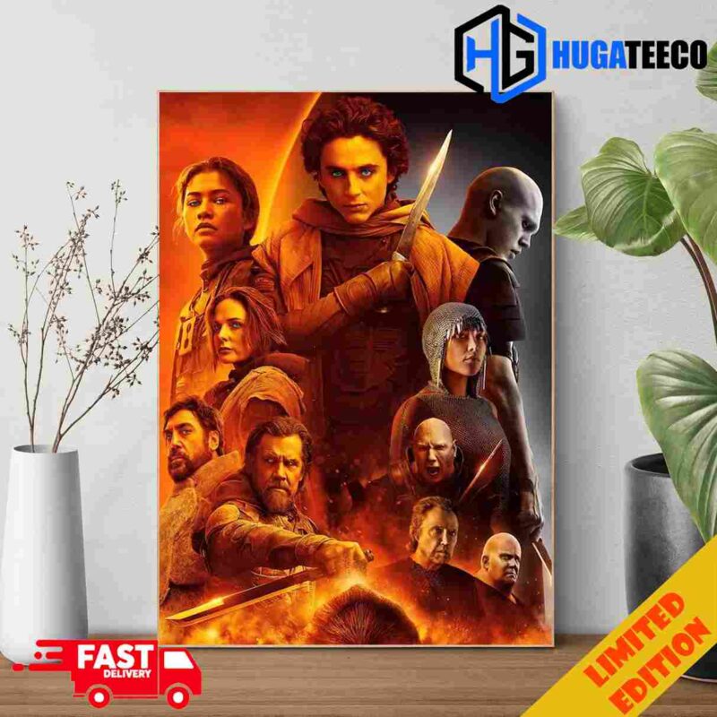 All Characters In DUNE 2 Sand Planet Sand-filled vision Of Arrakis Still Astonishes 2024 Poster Canvas