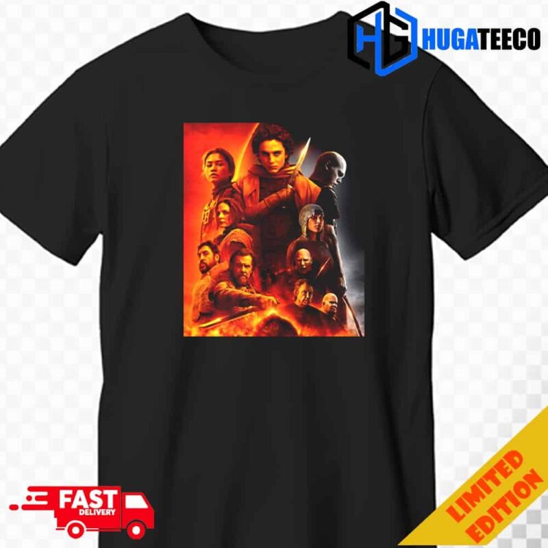 All Characters In DUNE 2 Sand Planet Sand-filled vision Of Arrakis Still Astonishes 2024 Unisex T-Shirt