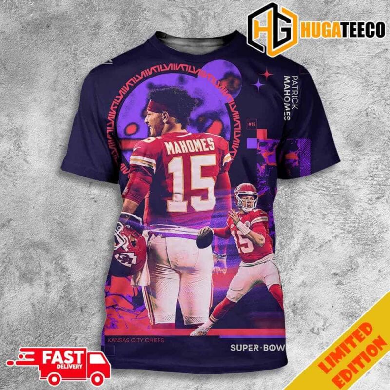 Best Poster For QB Patrick Mahomes Super Bowl LVIII 2023-2024 San Francisco 49ers vs Kansas City Chiefs NFL Playoffs All Over Print T-Shirt