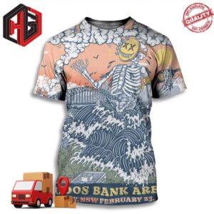 Blink-182 At Qudos Bank Arena Sydney NSW Fabruary 23 World Tour 2024  3D T-Shirt