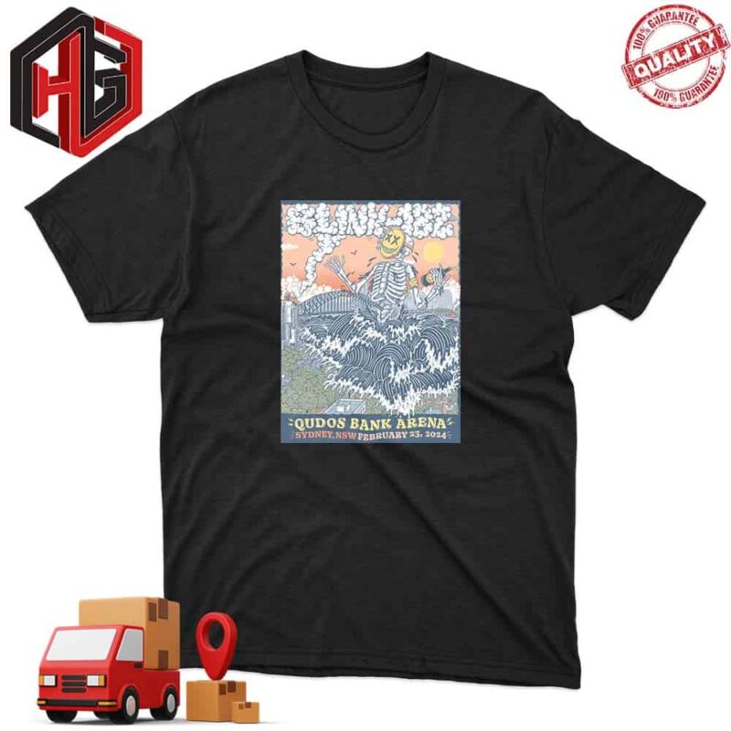 Blink-182 At Qudos Bank Arena Sydney NSW Fabruary 23 World Tour 2024 T-Shirt