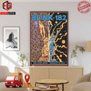 Blink-182 Rod Laver Arena 26 February 2024 Melbourne Event Poster World Tour Poster Canvas