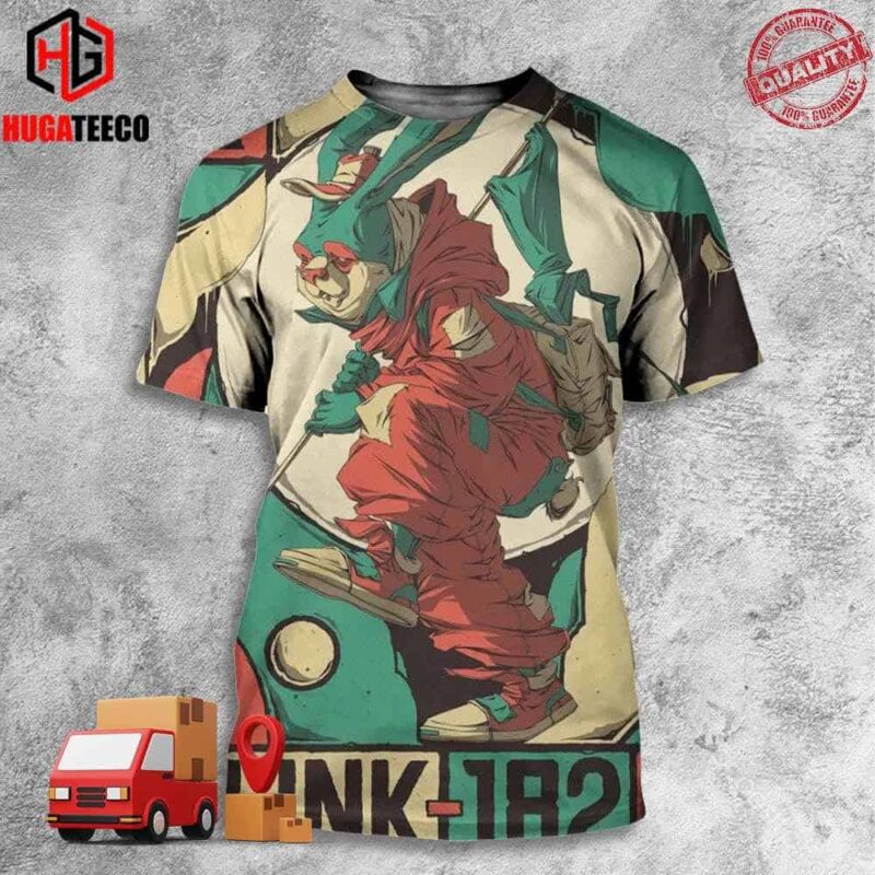 Brisbane February 21 2024 Blink 182 Night Two At Brisbane Entertainment Centre World Tour 2024 3D T-Shirt
