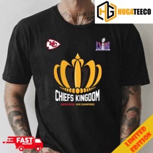 Chiefs Kingdom Crown Kansas City Chiefs Champions Super Bowl LVIII Season 2023-2024 NFL Playoffs Merchandise T-Shirt