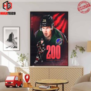 Congrats On 200 Career Games Barrett Hayton Arizona Coyotes Poster Canvas