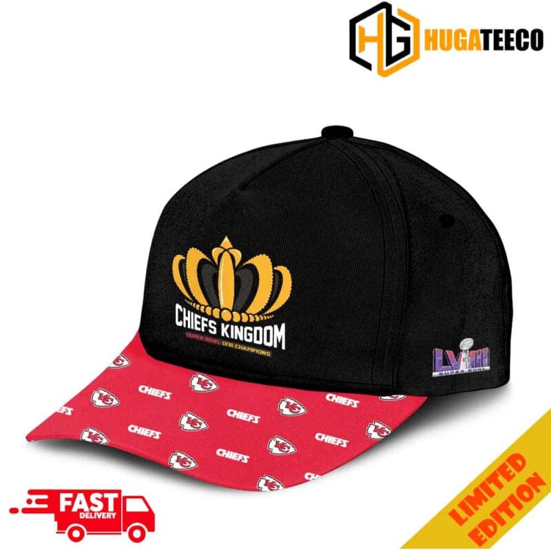 Crown Logo For Champions Kansas City Chiefs Super Bowl LVIII 2023-2024 Merchandise Hat-Cap Snapback