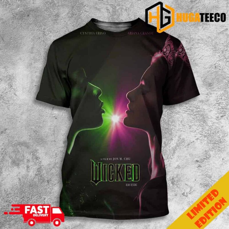 Cynthia Erivo Ariana Grande A Film By Jon M Chu Wicked Movie 3D T-Shirt