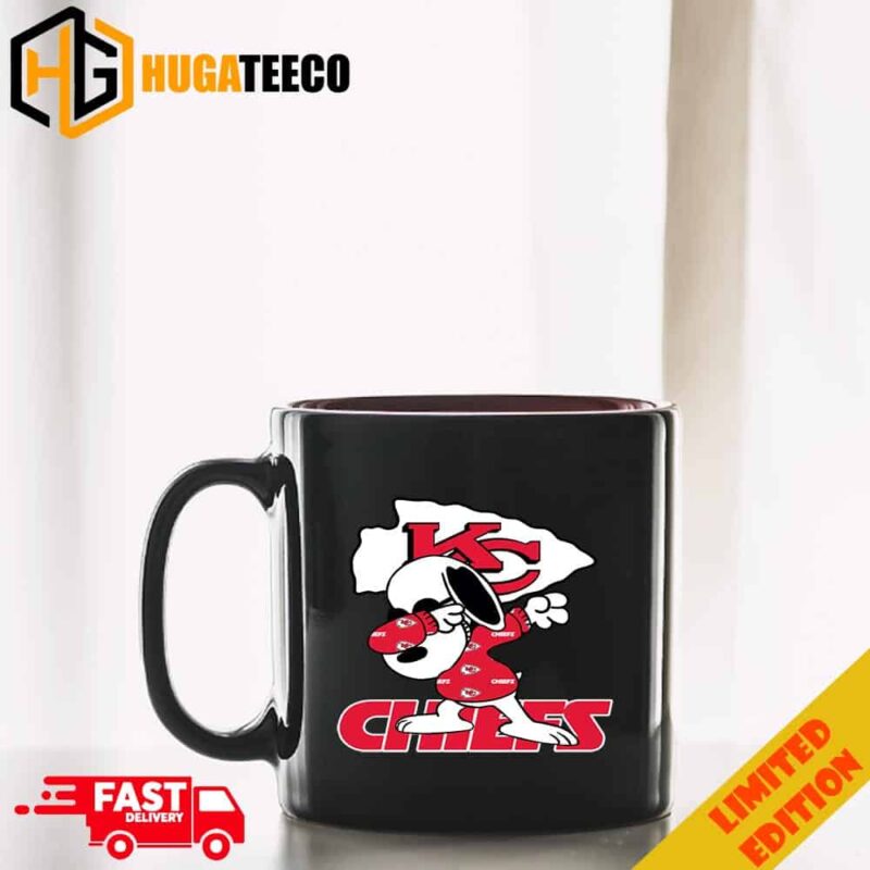 Dabbing Snoopy Super Bowl LVIII Season 2023-2024 Congratulations Kansas City Chiefs Become Champions NFL Playoffs Ceramic Mug