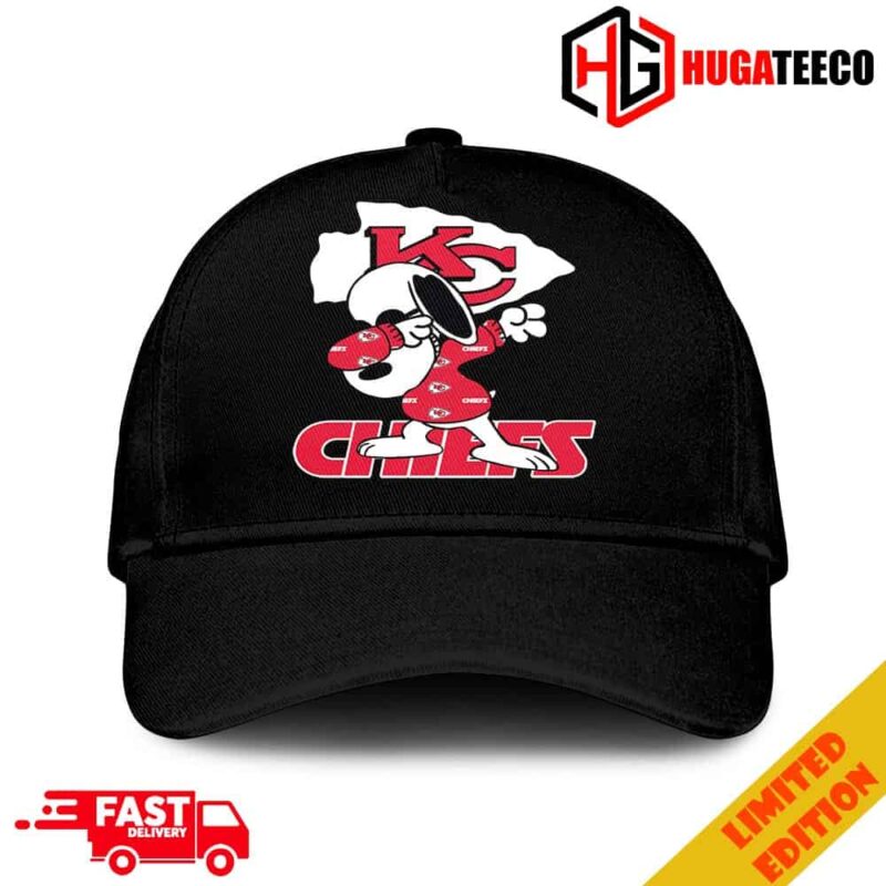 Dabbing Snoopy Super Bowl LVIII Season 2023-2024 Congratulations Kansas City Chiefs Become Champions NFL Playoffs Merchandise Hat-Cap