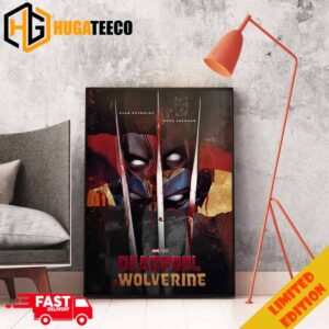 Deadpool And Wolverine Marvel Studios Ryan Reynolds And Hugh Jackman Fan Art Poster Canvas