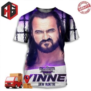 Drew Mclntyre Is The Winner Of Road To Wrestle Mania WWE Elimination Chamber Perth 3D T-Shirt