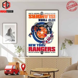 Exclusive Limited Edition Print At New Amsterdam Vodka NHL Pregame Retail Locations MetLife Stadium Parking Lot G x Fanatics New York Rangers vs New York Islanders Poster Canvas