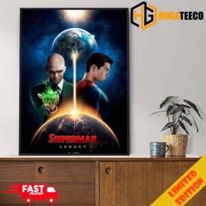 Fifteenth Poster For James Gunn’s Superman Legacy Film With David Corenswet Nicholas Hoult Is Lex Luthor Home Decor Poster Canvas