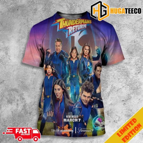 First Poster For The Thundermans Return Releasing On Paramount On March 7 2024 3D T-Shirt